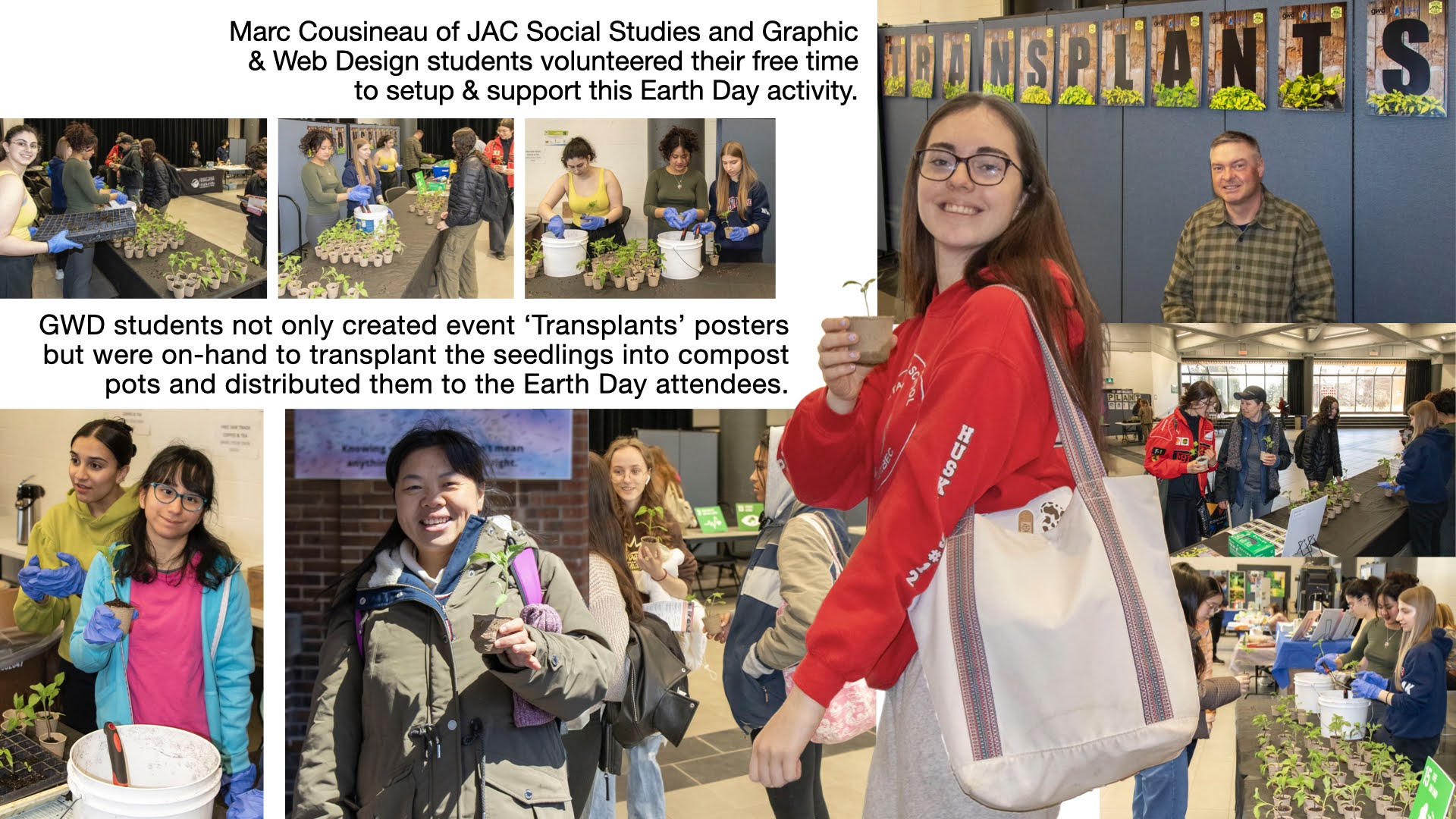 Student in earth day event